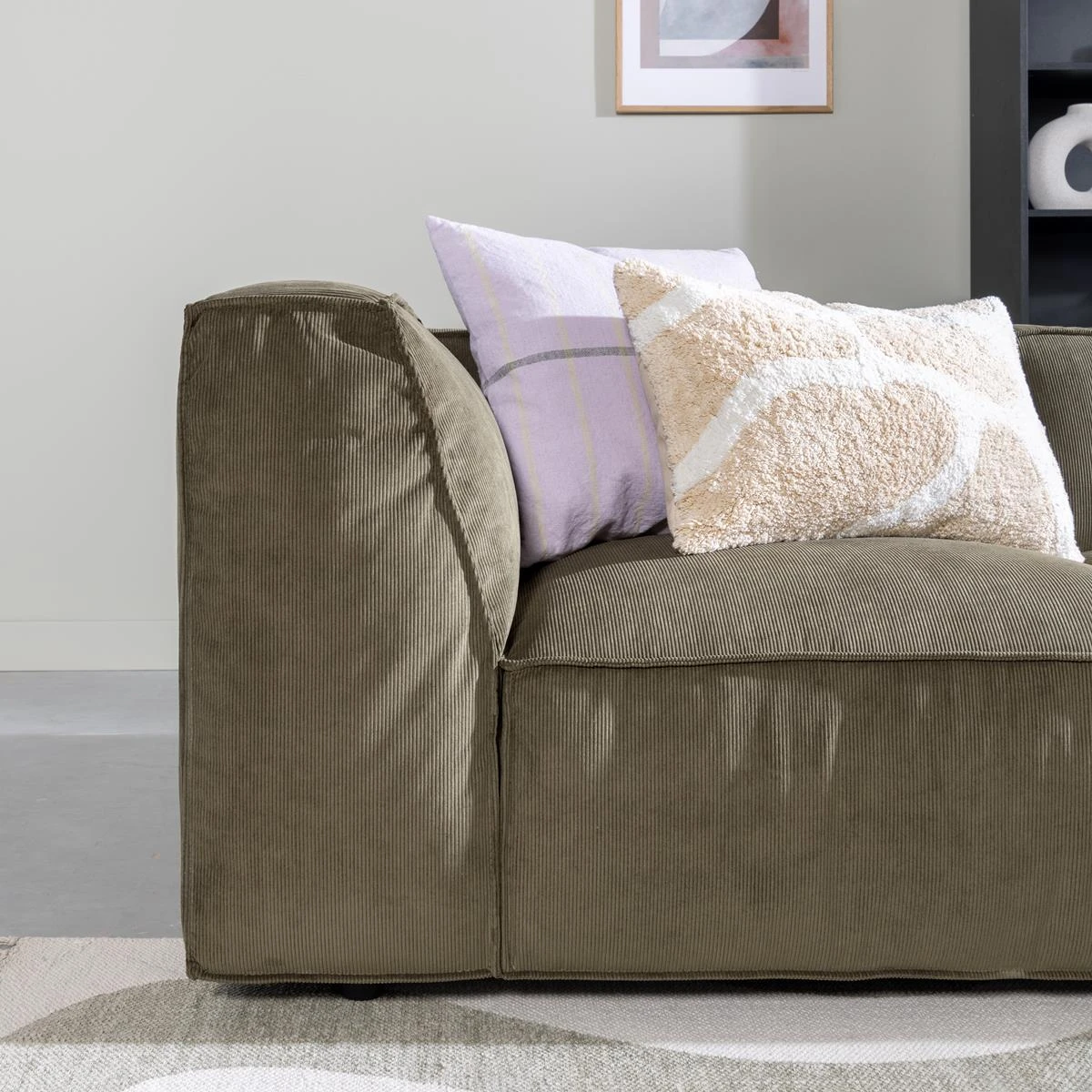 By FonQ Brick Chaise Longue Bank Rechts - Donkergroen - Afbeelding 4