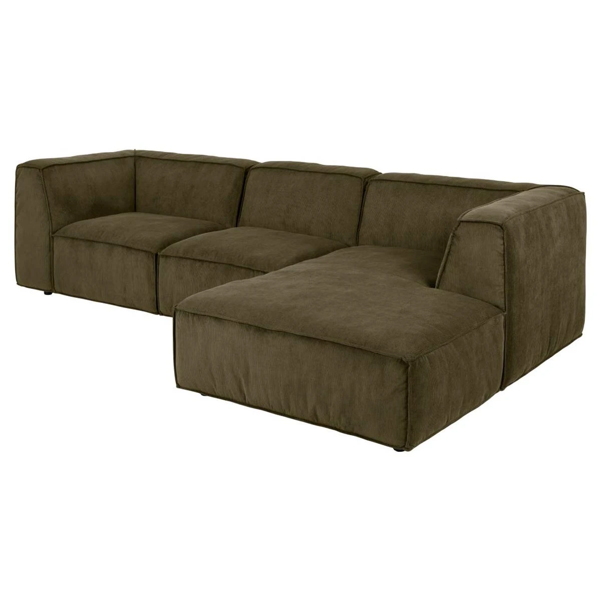 By FonQ Brick Chaise Longue Bank Rechts - Donkergroen - Afbeelding 5