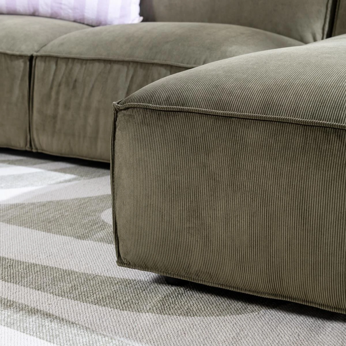 By FonQ Brick Chaise Longue Bank Rechts - Donkergroen - Afbeelding 11