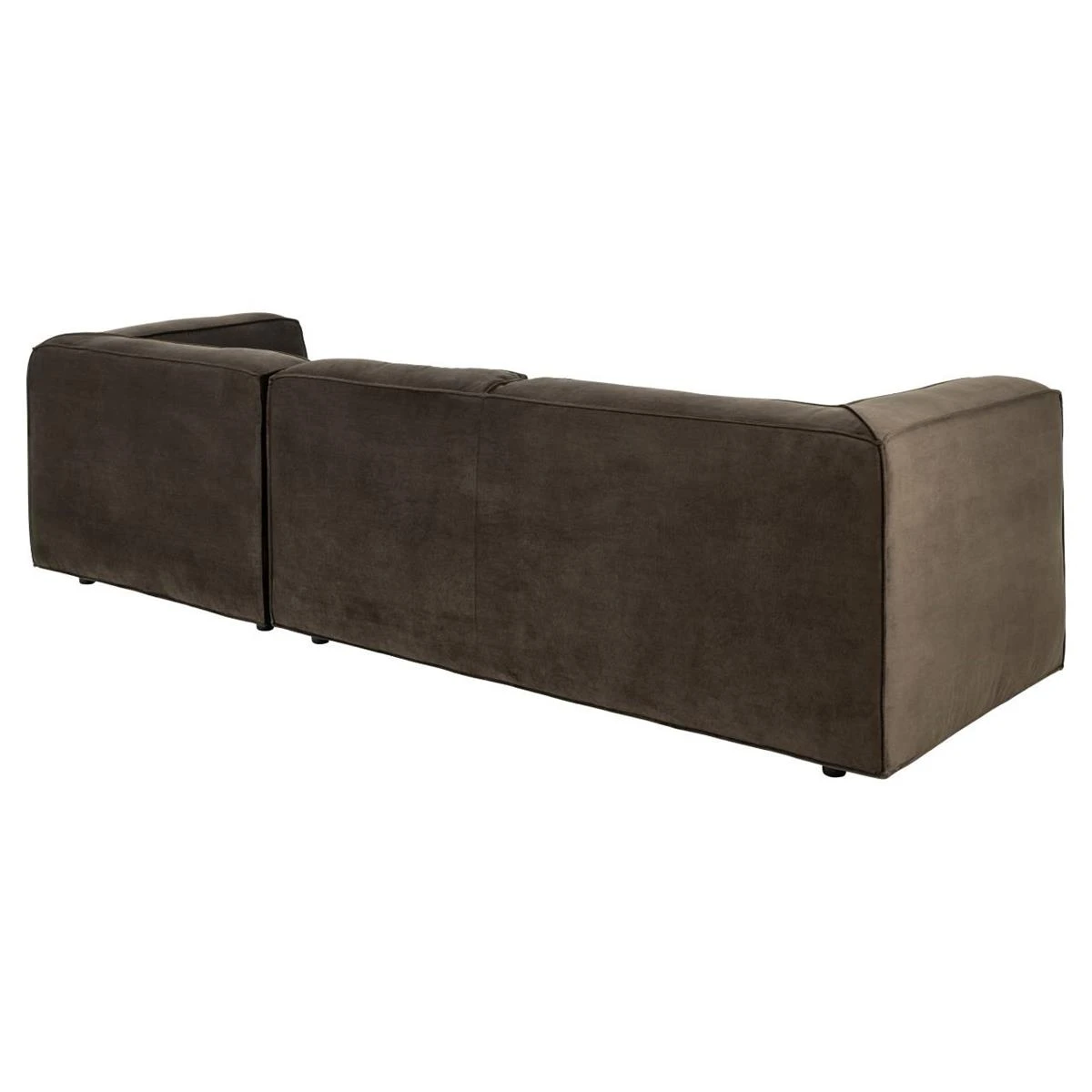 By FonQ Brick Chaise Longue Bank Rechts - Donkerbruin - Afbeelding 6