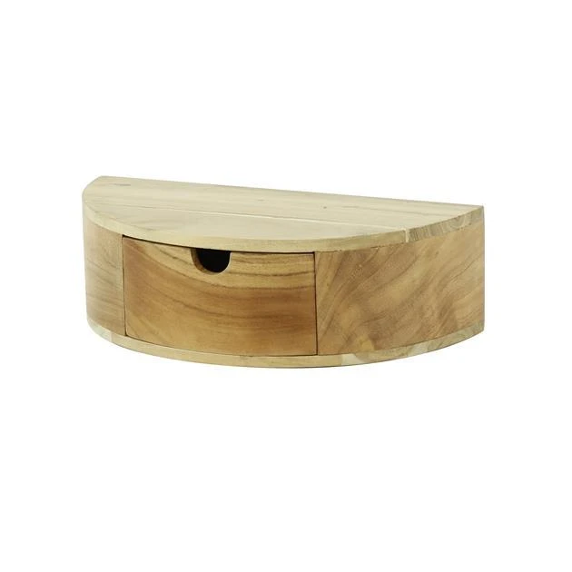 Hoyz - Nachtkastje 1L Curve - Massief Acacia Naturel