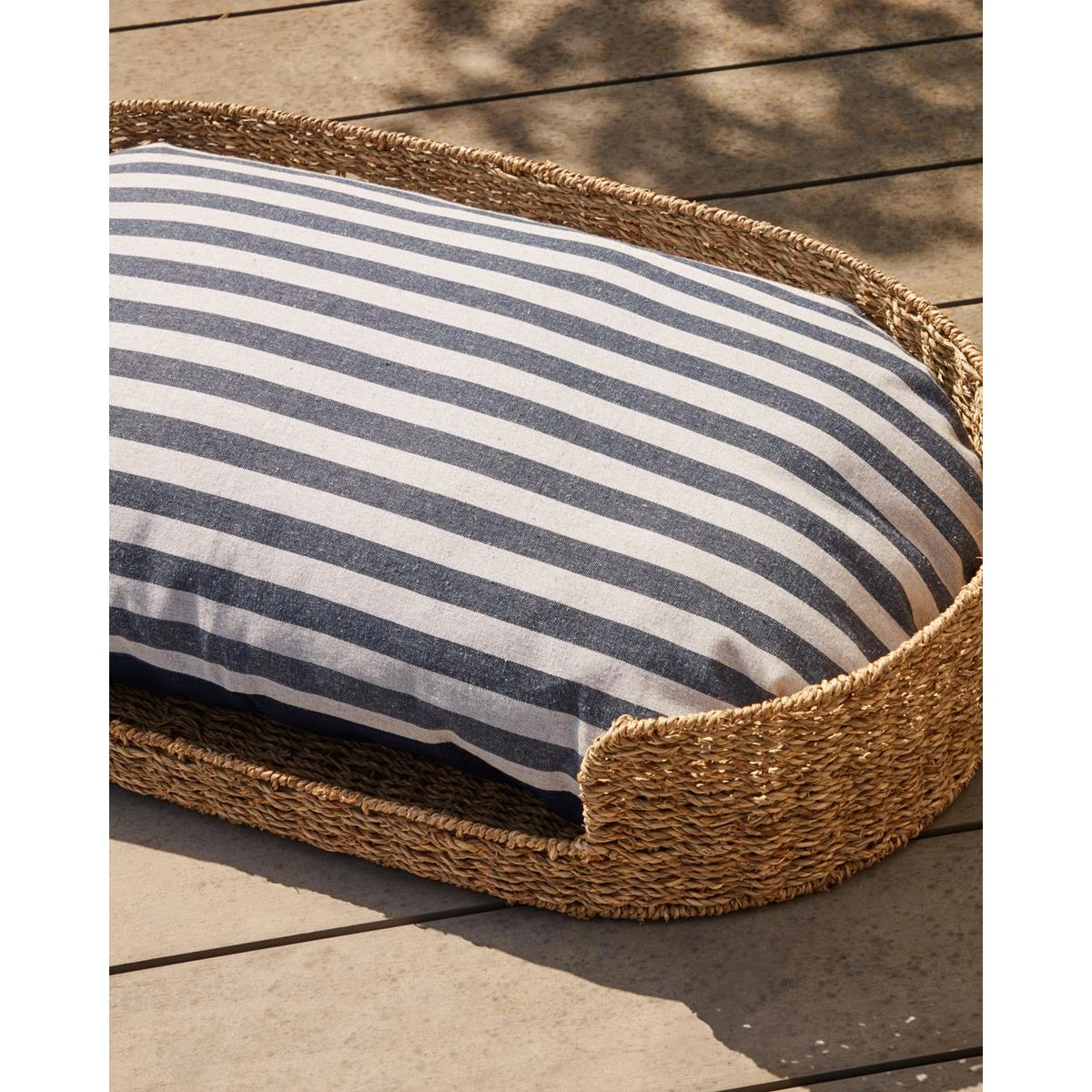 Kave Home - Tabby-kussen 100% Katoen Gecombineerde Grijze En Blauwe - Afbeelding 2