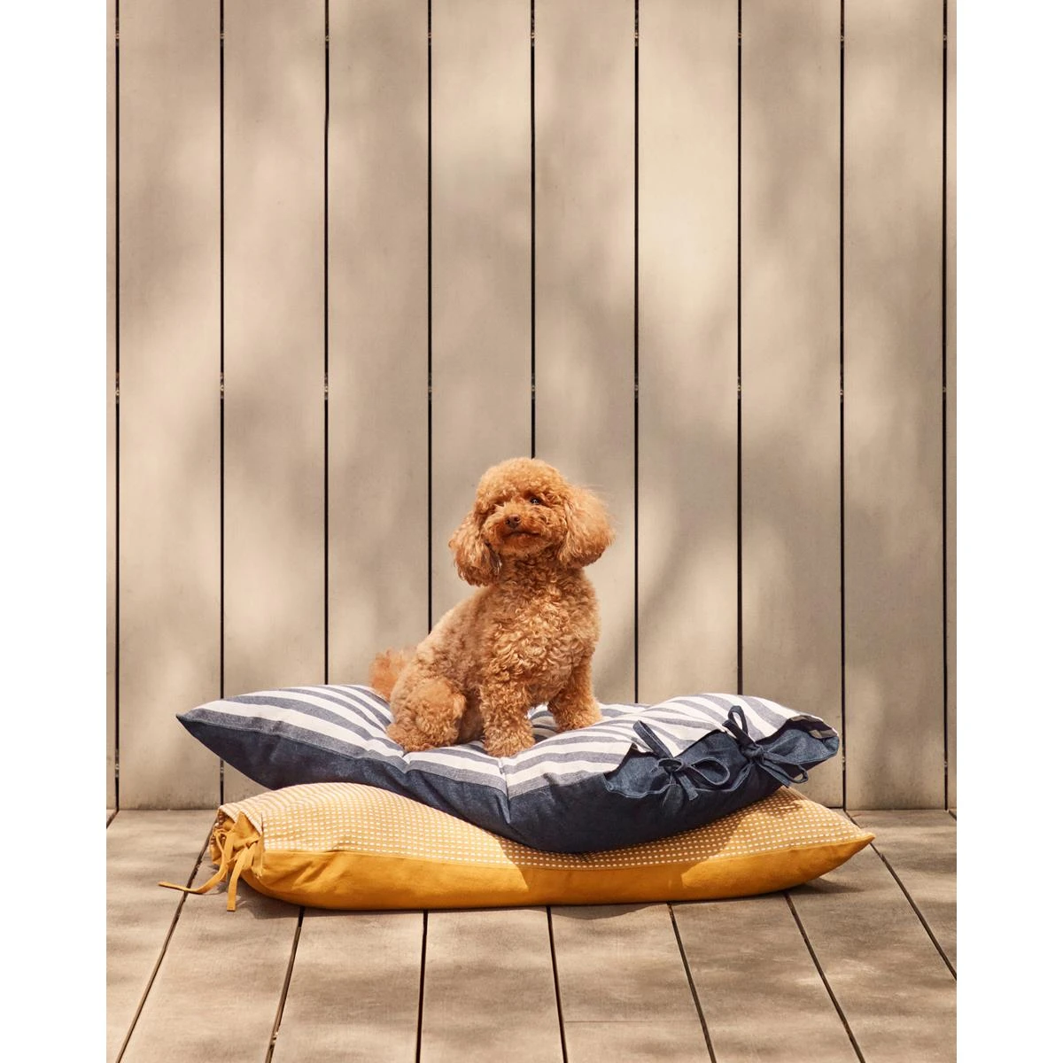 Kave Home - Tabby-kussen 100% Katoen Gecombineerde Grijze En Blauwe - Afbeelding 6