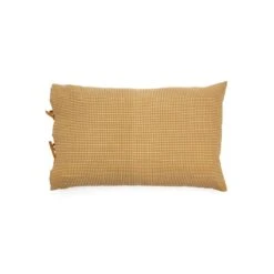 Kave Home - Trufa-kussen 100% Katoen Gecombineerd Met Mosterdgeel En