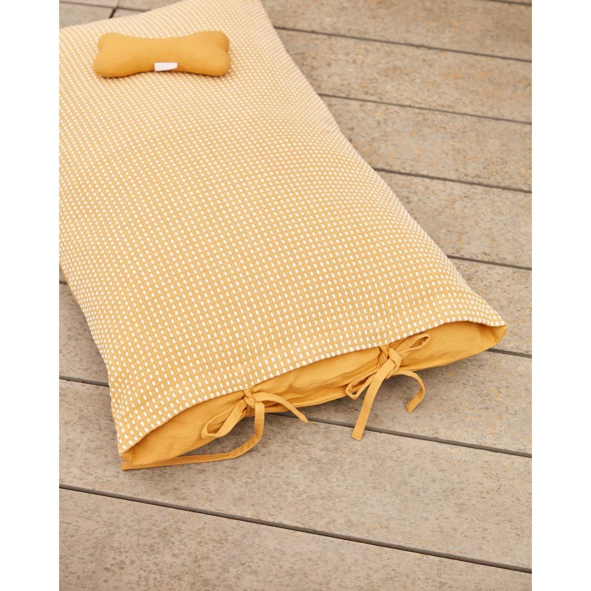 Kave Home - Trufa-kussen 100% Katoen Gecombineerd Met Mosterdgeel En - Afbeelding 6