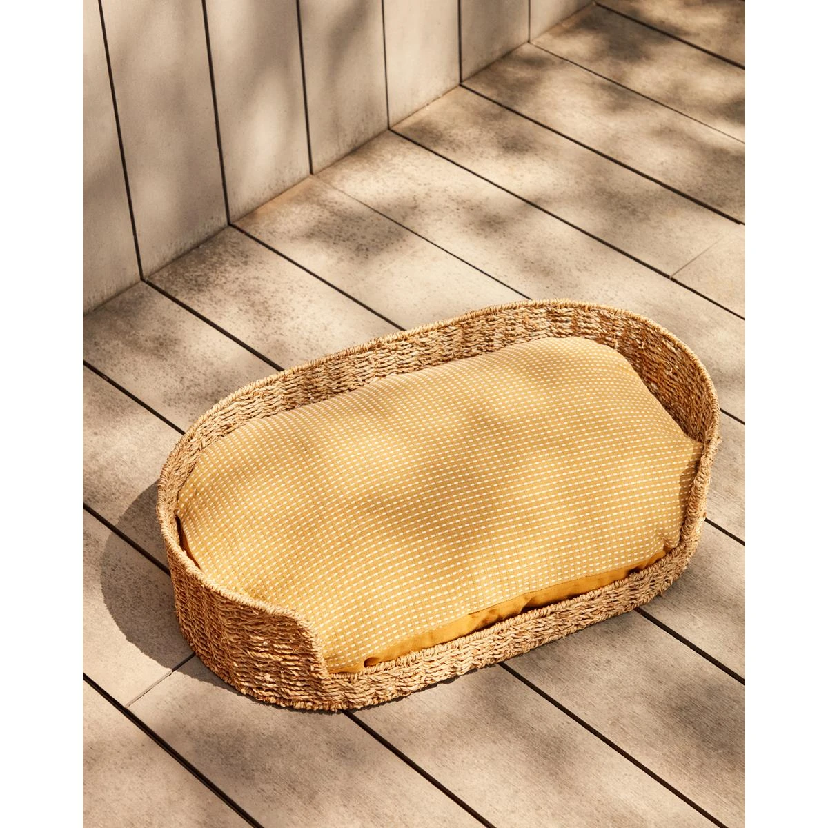 Kave Home - Trufa-kussen 100% Katoen Gecombineerd Met Mosterdgeel En - Afbeelding 5