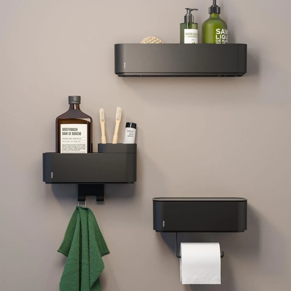 Tiger 2-Store Badkameropberger - Zwart - Afbeelding 2