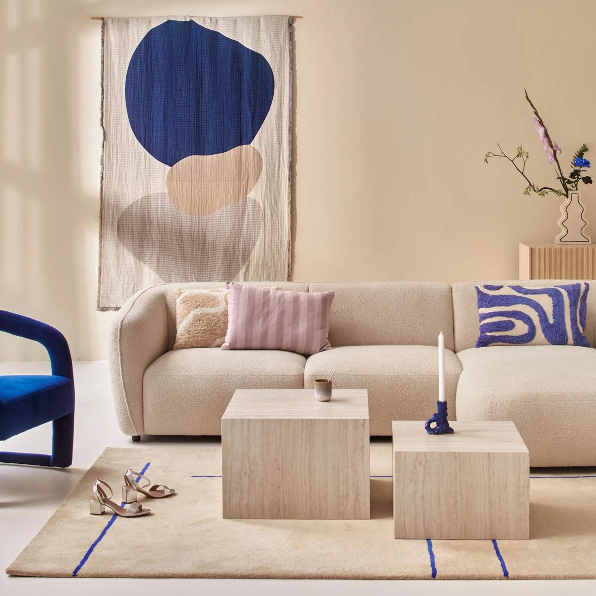 By FonQ Abstract Plaid 130 X 200 Cm - Afbeelding 2