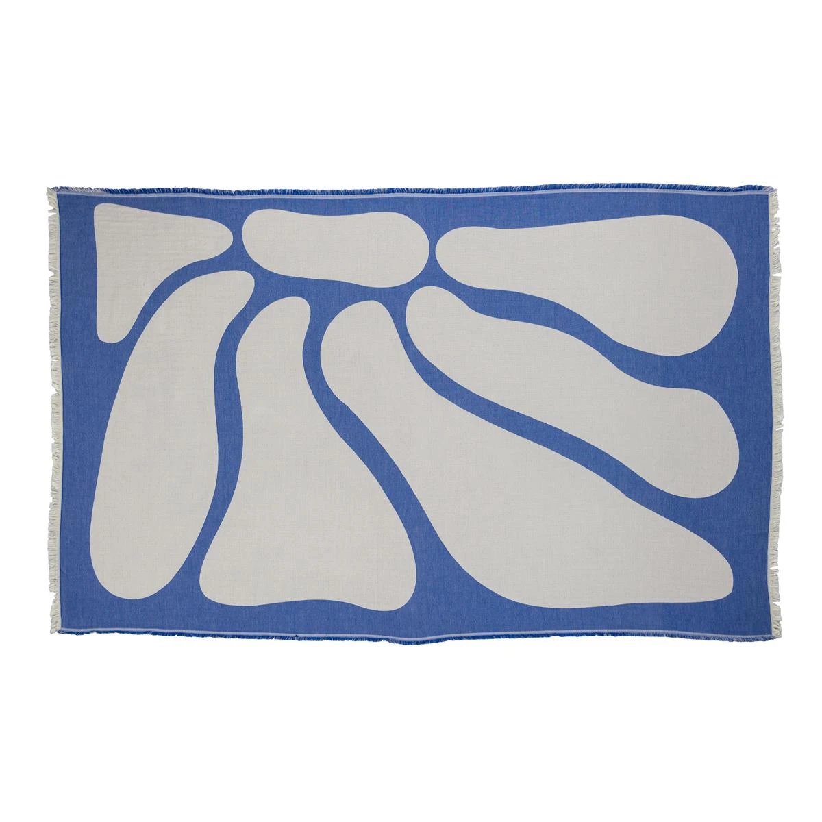 By FonQ Flora Plaid 130 X 200 Cm - Blauw - Afbeelding 3