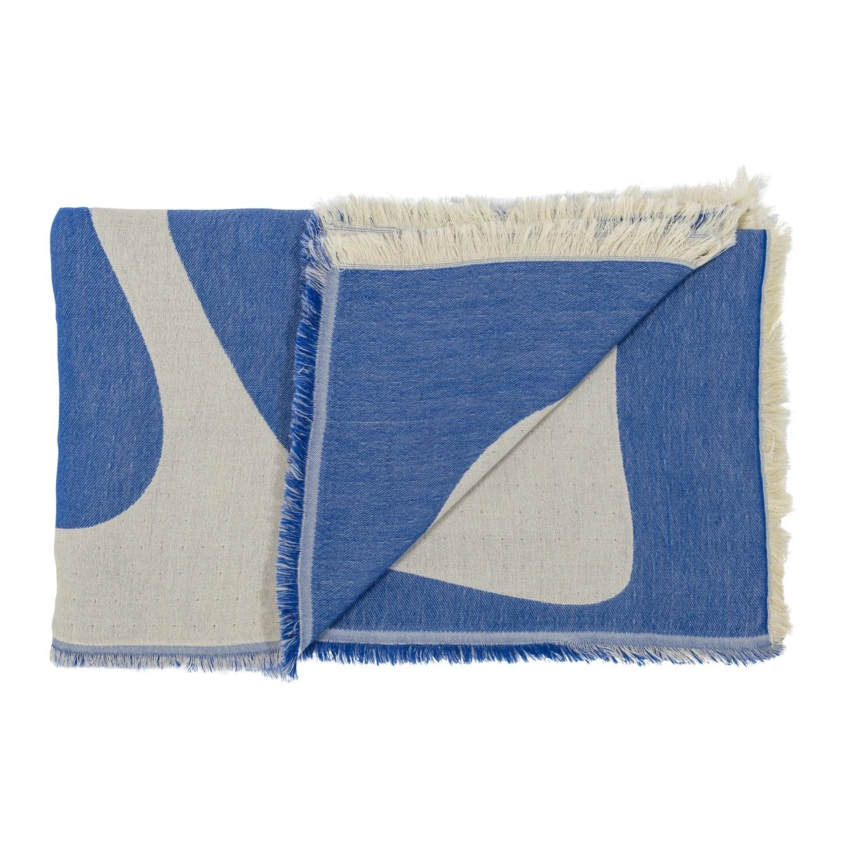 By FonQ Flora Plaid 130 X 200 Cm - Blauw - Afbeelding 4