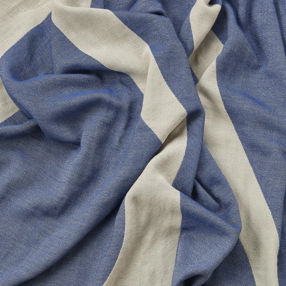 By FonQ Flora Plaid 130 X 200 Cm - Blauw - Afbeelding 6