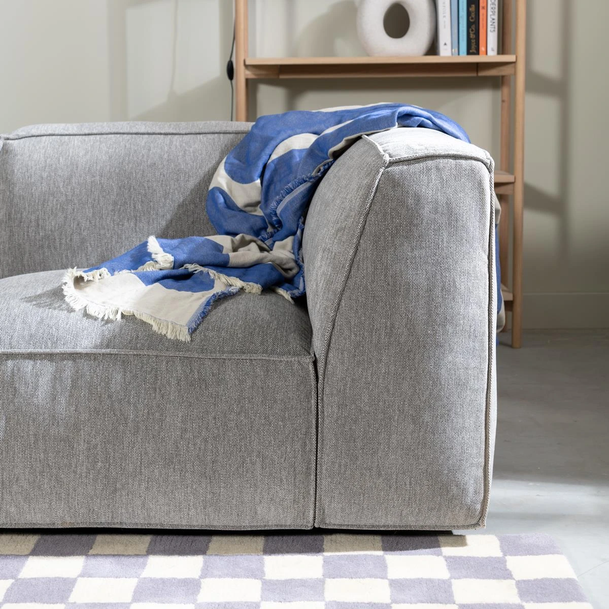 By FonQ Flora Plaid 130 X 200 Cm - Blauw - Afbeelding 7