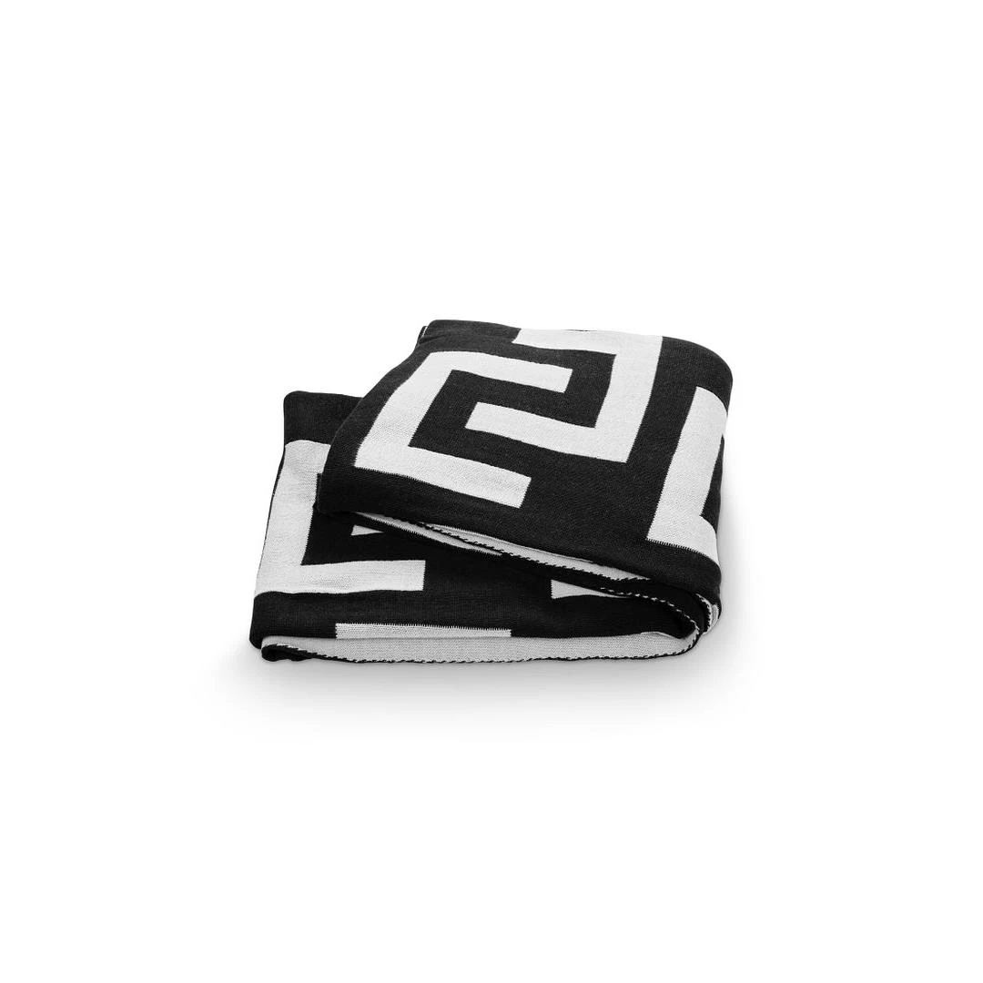 Vtwonen Plaid - Woondecoratie - Zwart Wit - 130x170cm - 100% Katoen - Afbeelding 2