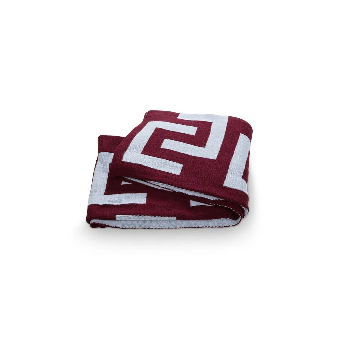 Vtwonen Plaid - Woondecoratie - Rood Blauw - 130x170cm - 100% Katoen - Afbeelding 2