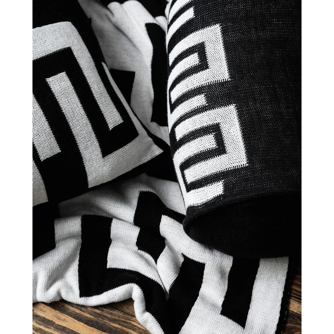 Vtwonen Plaid - Woondecoratie - Zwart Wit - 130x170cm - 100% Katoen - Afbeelding 8