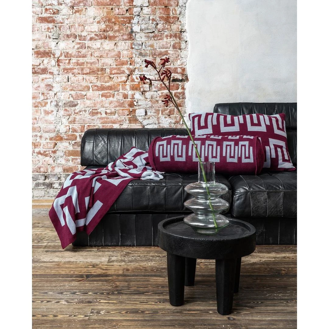 Vtwonen Plaid - Woondecoratie - Rood Blauw - 130x170cm - 100% Katoen - Afbeelding 6