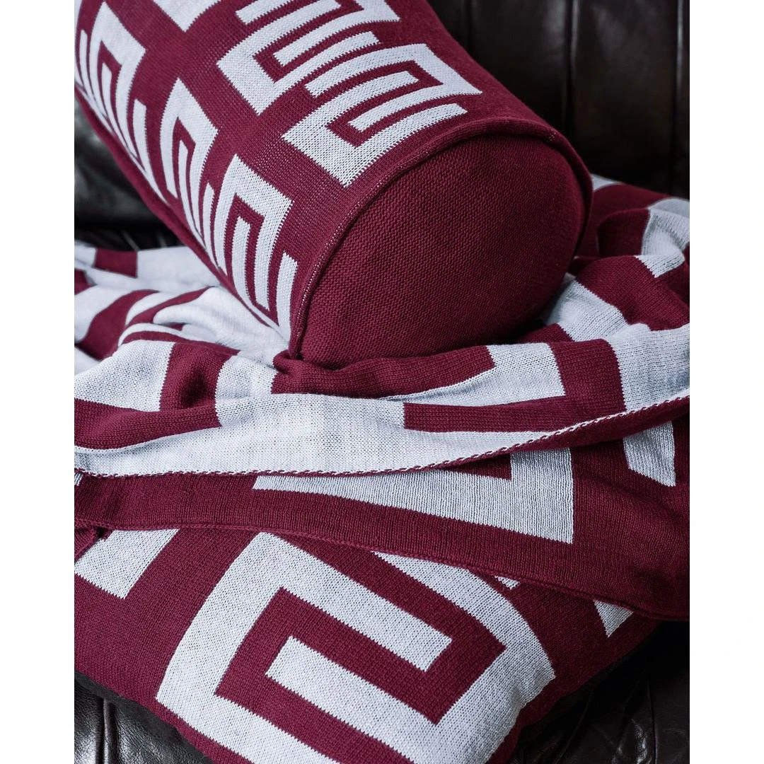 Vtwonen Plaid - Woondecoratie - Rood Blauw - 130x170cm - 100% Katoen - Afbeelding 7