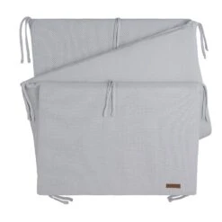 Baby's Only Bedbumper Classic - Zilvergrijs - 180x40x4 Cm