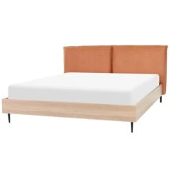 Beliani - LIMANTON - Bed - Goudbruin - 180 X 200 Cm - Kunstleer