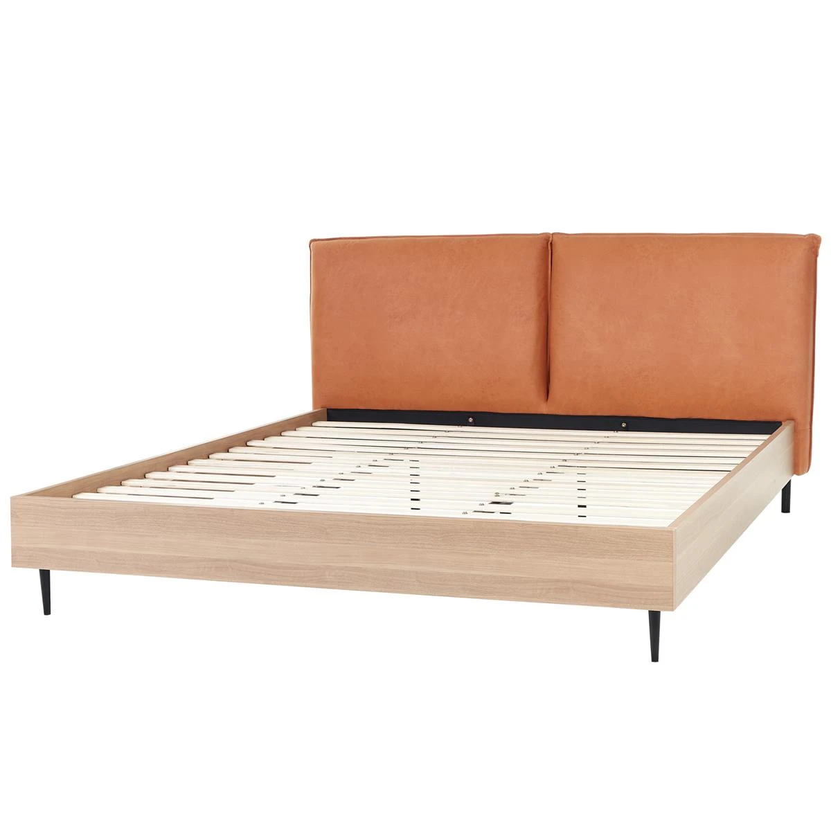 Beliani - LIMANTON - Bed - Goudbruin - 180 X 200 Cm - Kunstleer - Afbeelding 4