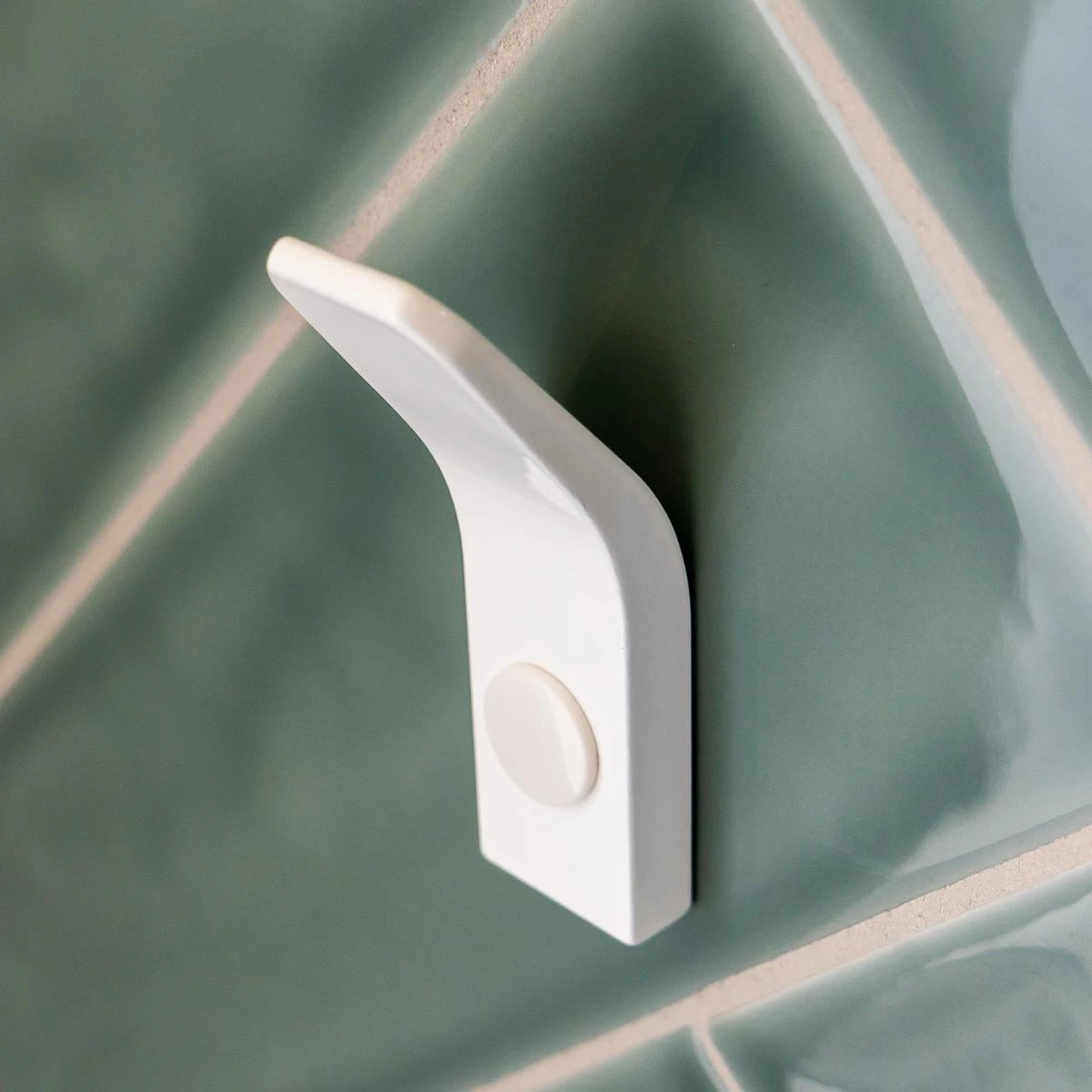 QUVIO Haakje Metaal Wand - Wit - Set Van 6 - Afbeelding 2