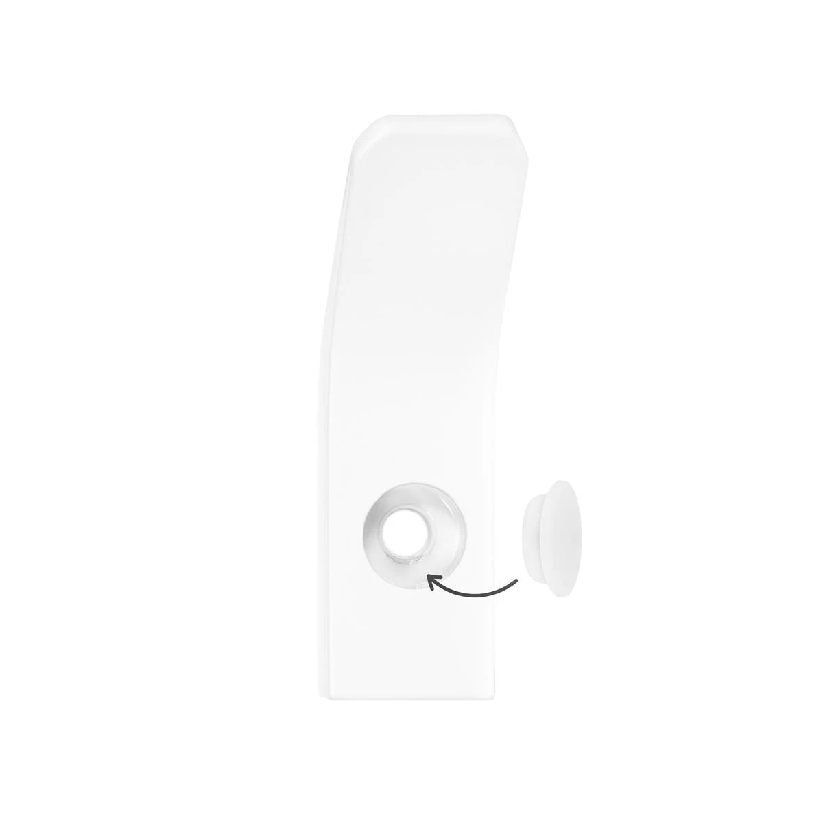 QUVIO Haakje Metaal Wand - Wit - Set Van 6 - Afbeelding 7