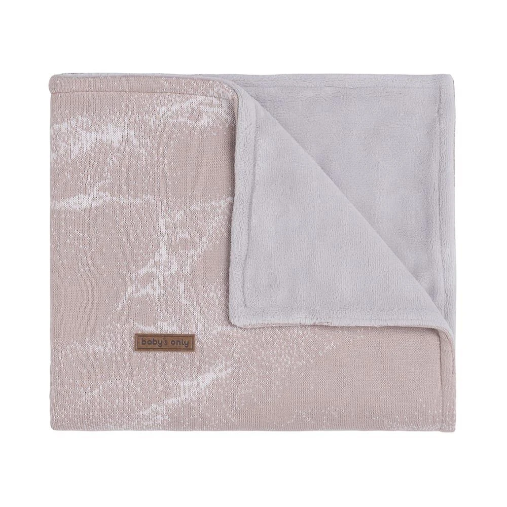 Baby's Only Wiegdeken Teddy Marble - Oud Roze|Classic Roze