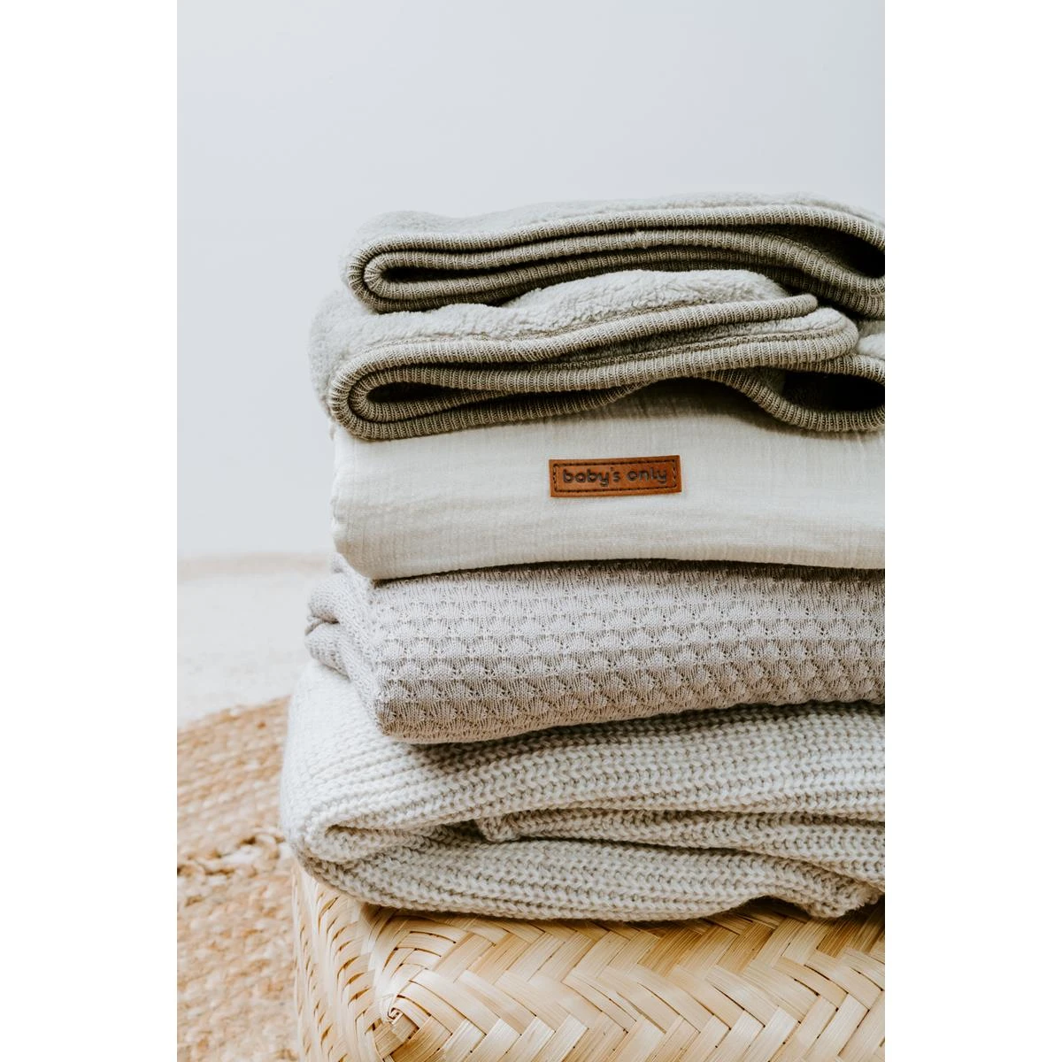 Baby's Only Wiegdeken Breeze - Warm Linen - 70x95 Cm - Afbeelding 4