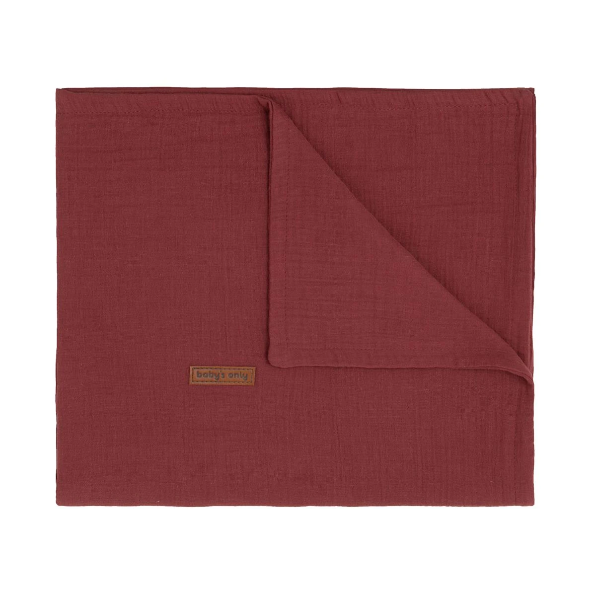 Baby's Only Wiegdeken Breeze - Stone Red - 70x95 Cm