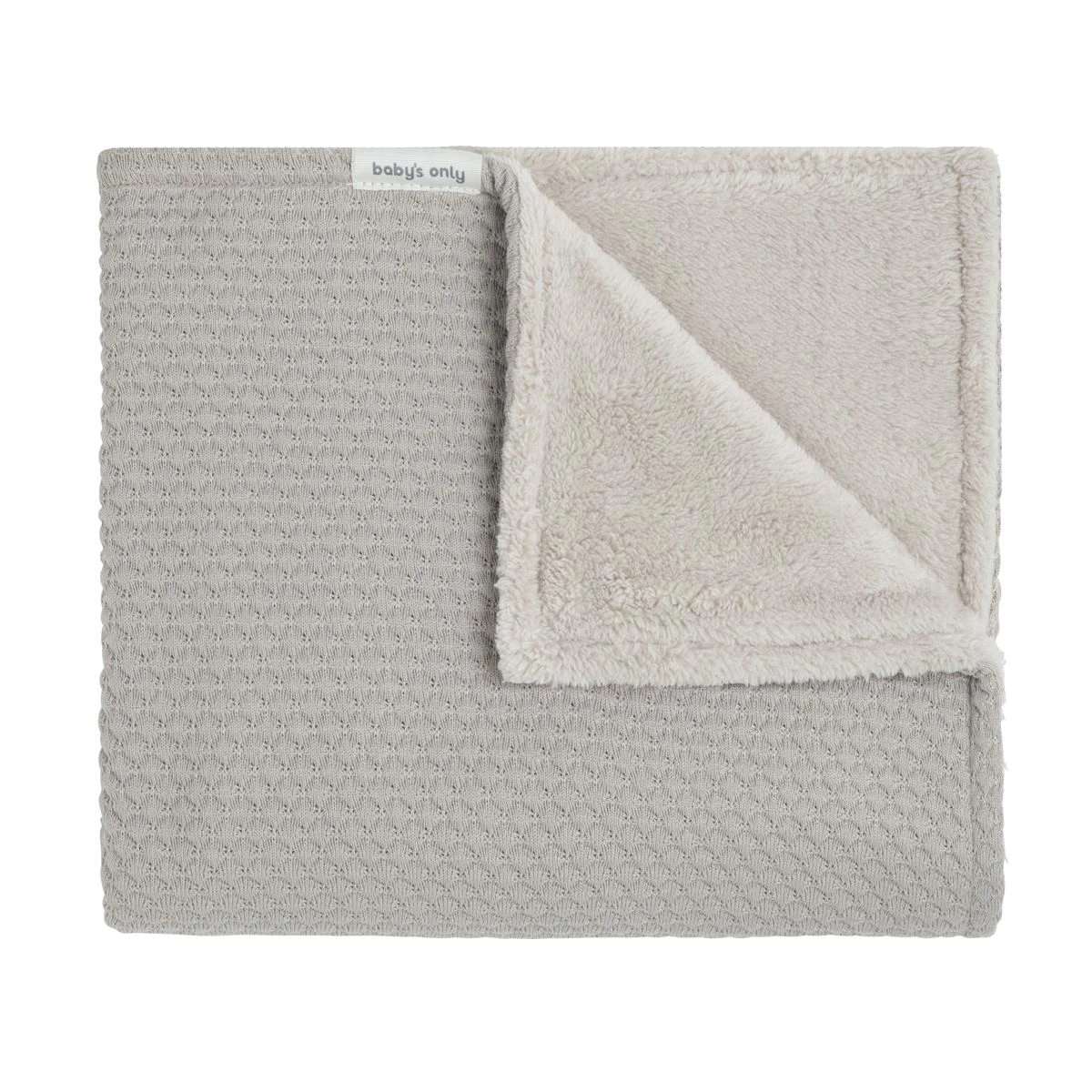 Baby's Only Wiegdeken Teddy Sky - Urban Taupe - 70x95 Cm