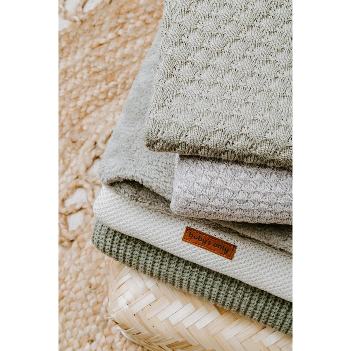 Baby's Only Wiegdeken Teddy Sky - Urban Taupe - 70x95 Cm - Afbeelding 4