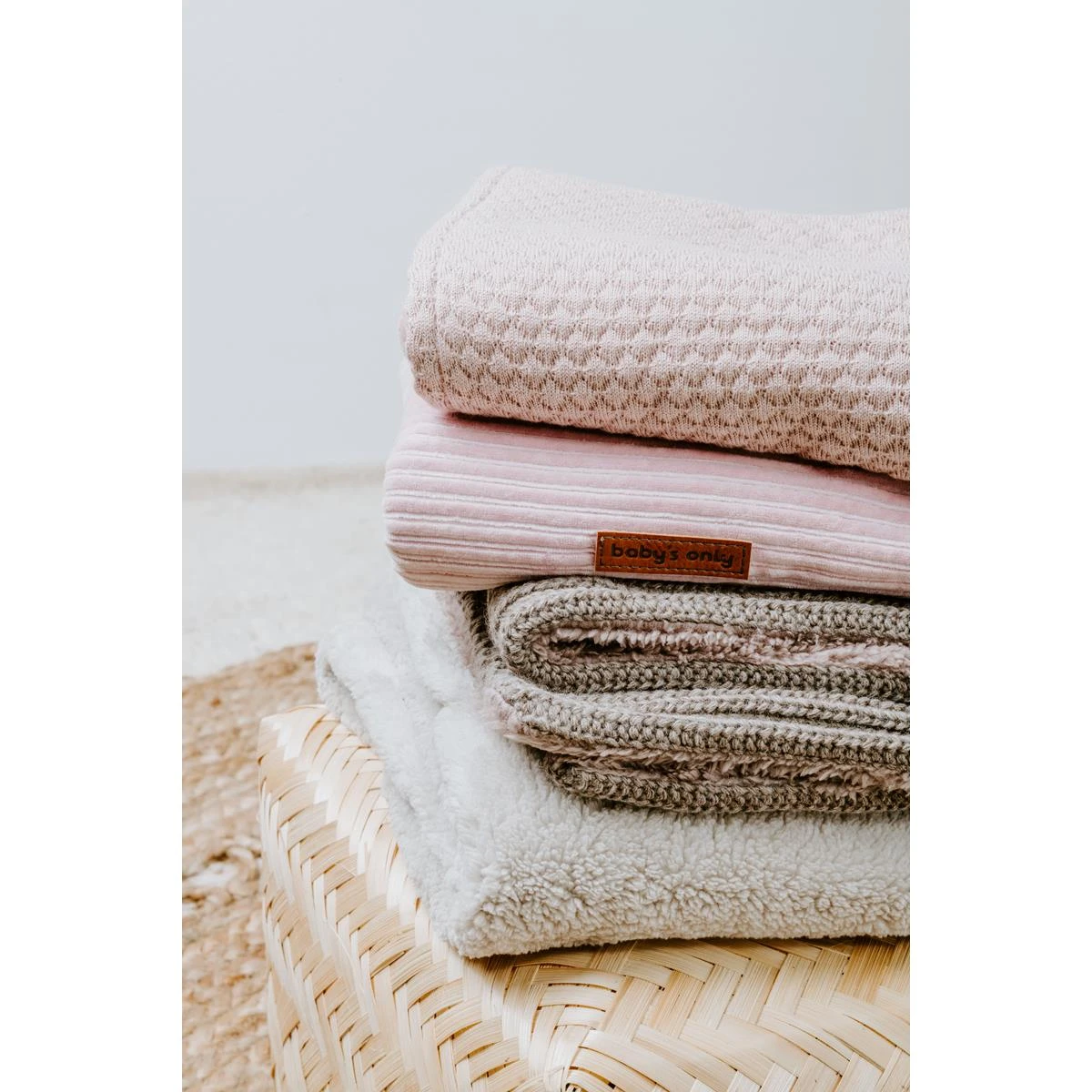 Baby's Only Wiegdeken Teddy Sky - Urban Taupe - 70x95 Cm - Afbeelding 8