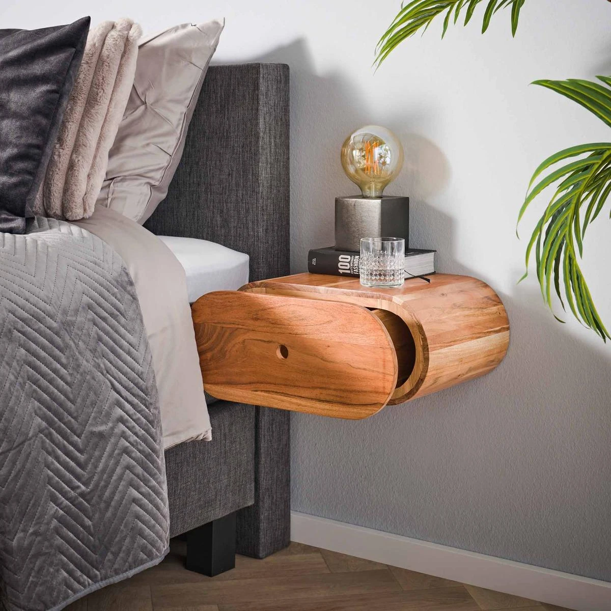 AnLi Style Nachtkastje 1L Bend - Afbeelding 3