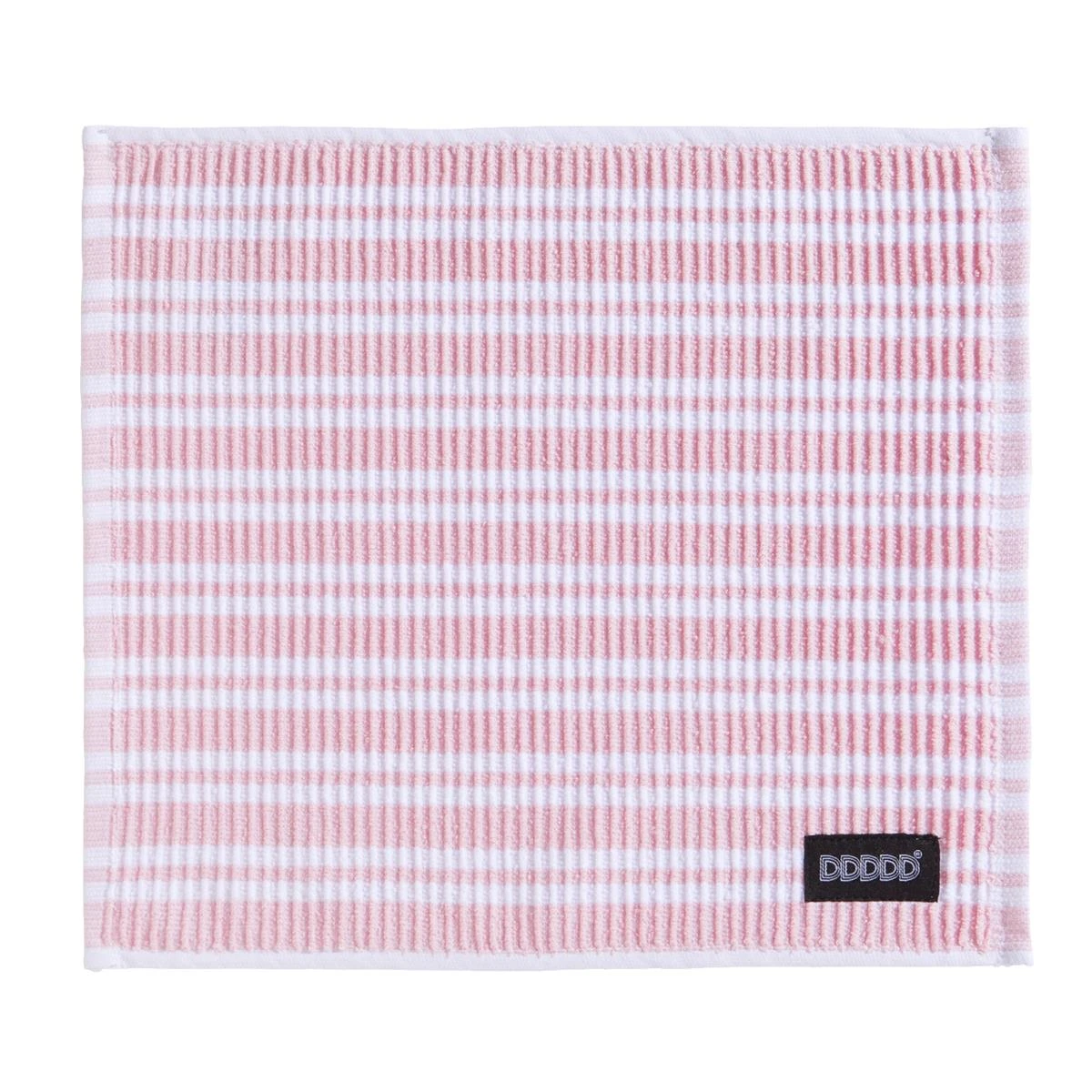 DDDDD Vaatdoek Basic Clean - 30x30cm - Pastelroze Gestreept - 4 Stuks