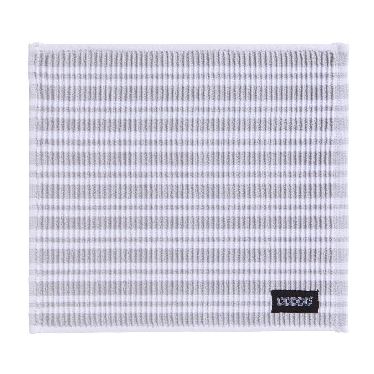 DDDDD Vaatdoek Basic Clean - 30x30cm - Lichtgrijs Gestreept - 4 Stuks - Afbeelding 2