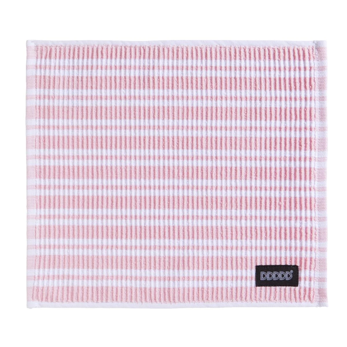 DDDDD Vaatdoek Basic Clean - 30x30cm - Pastelroze Gestreept - 4 Stuks - Afbeelding 2