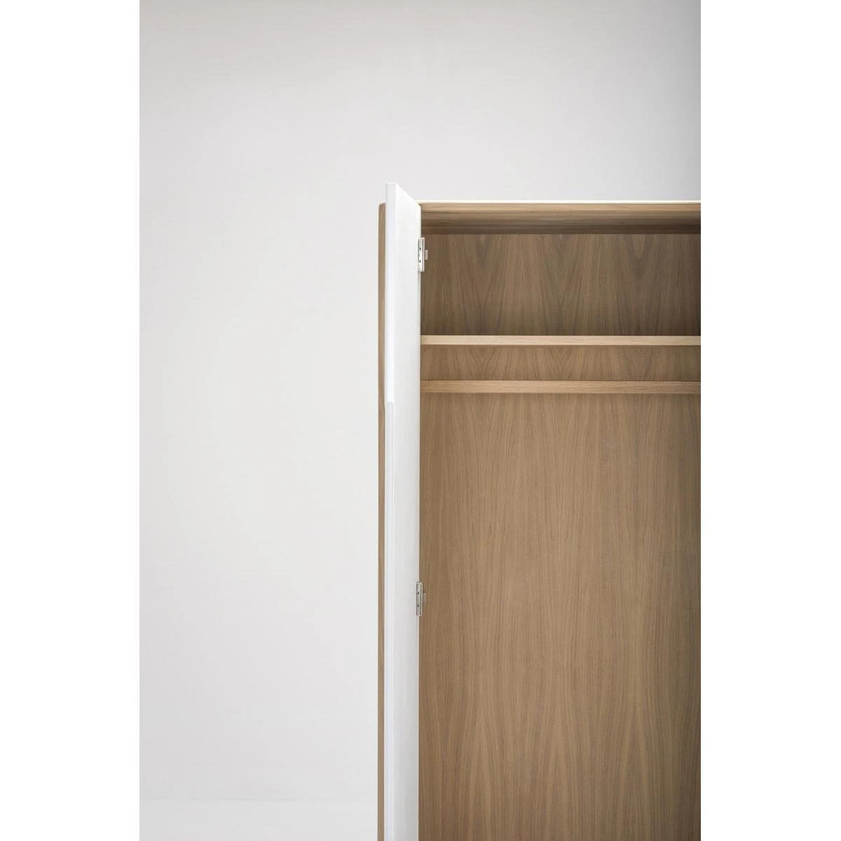 Gazzda Ena Wardrobe Houten Garderobekast Whitewash - 90 X 200 Cm - Afbeelding 9