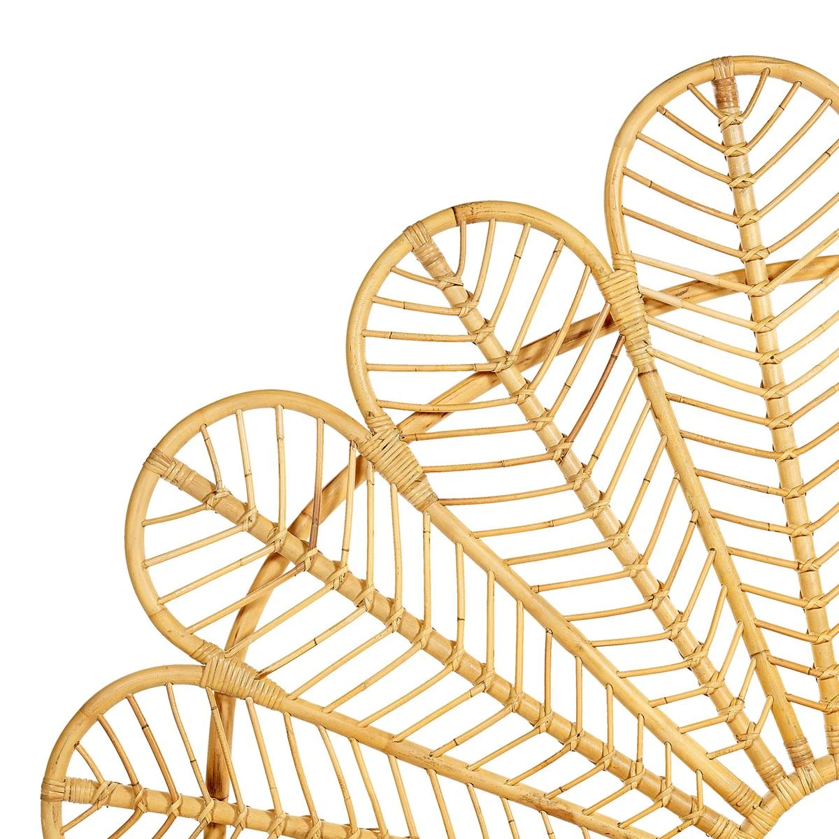 Beliani-FLORENTINE-Tweepersoonsbed-Lichtbruin-160 X 200 Cm-Rotan - Afbeelding 6