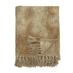 Bloomingville Thelma Plaid - 150 X 125 Cm - Geel