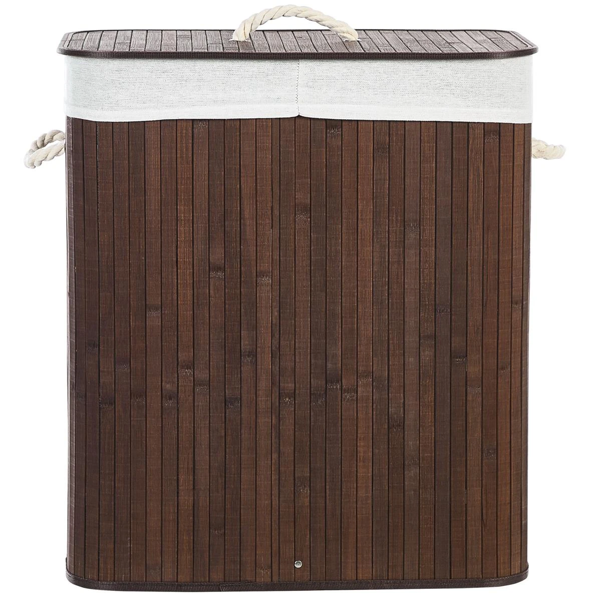 Beliani - KANDY - Mand - Donkere Houtkleur - Bamboehout - Afbeelding 3