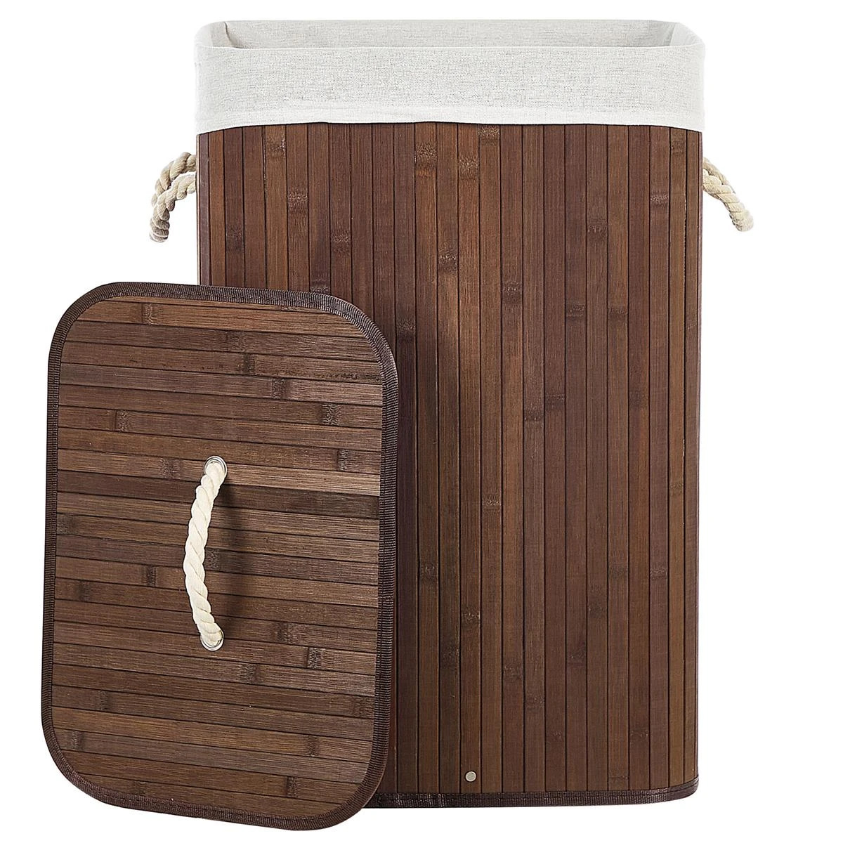 Beliani - KOMARI - Mand - Donkere Houtkleur - Bamboehout - Afbeelding 4