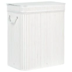 Beliani - KALTHOTA - Mand - Wit - Bamboehout