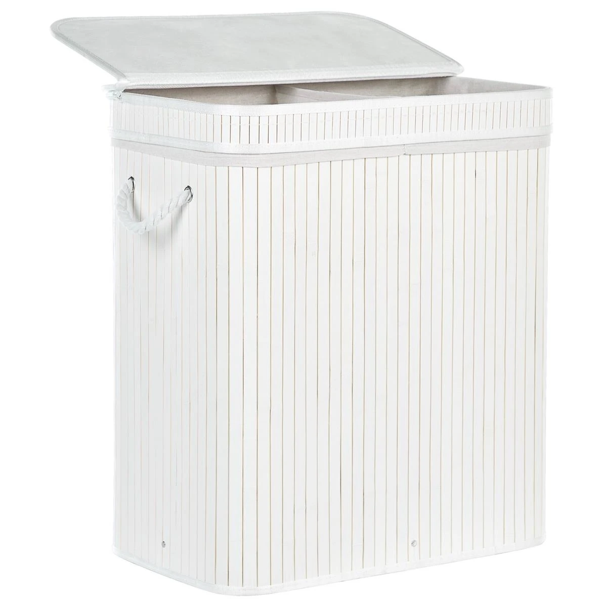 Beliani - KALTHOTA - Mand - Wit - Bamboehout - Afbeelding 4