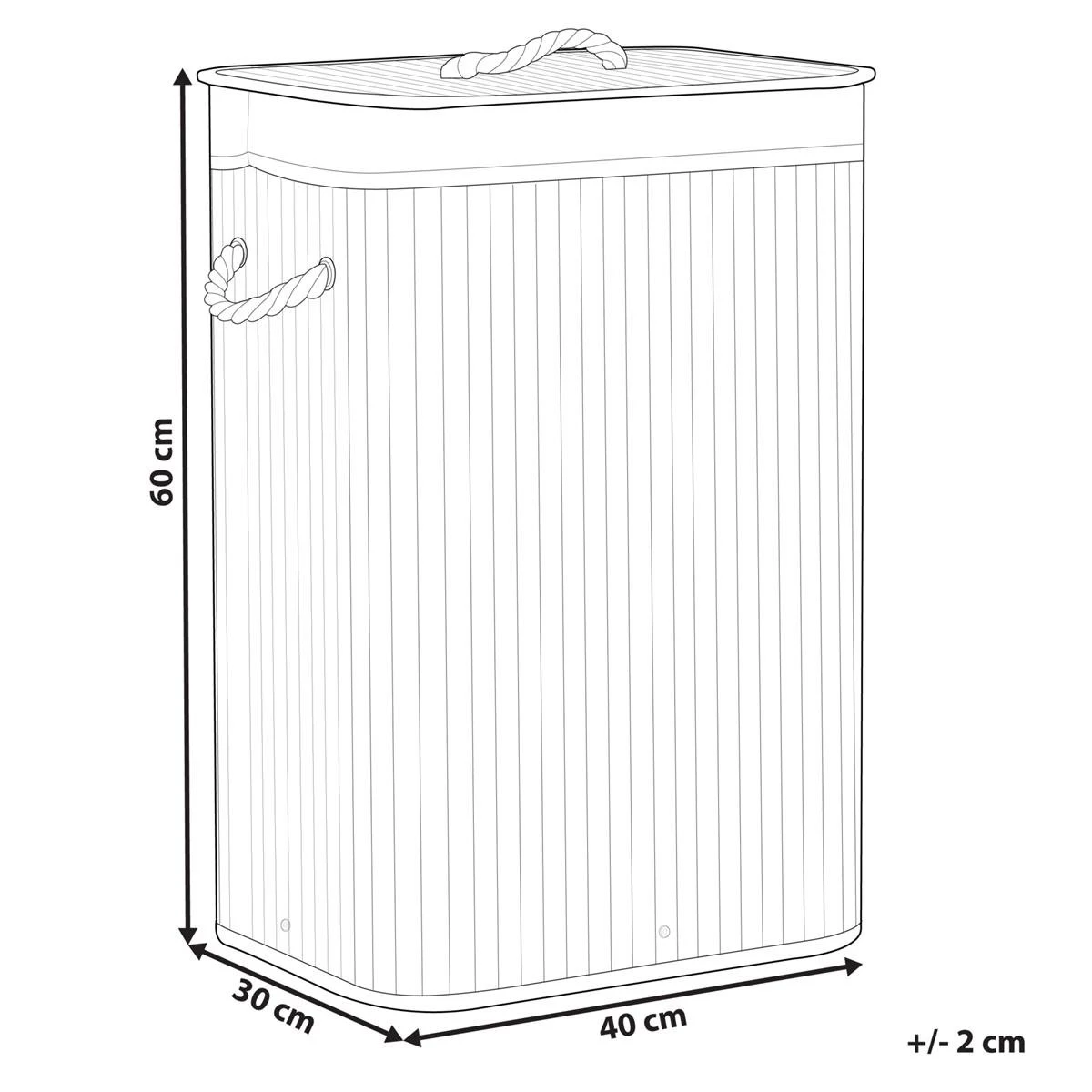 Beliani - KOMARI - Mand - Donkere Houtkleur - Bamboehout - Afbeelding 7