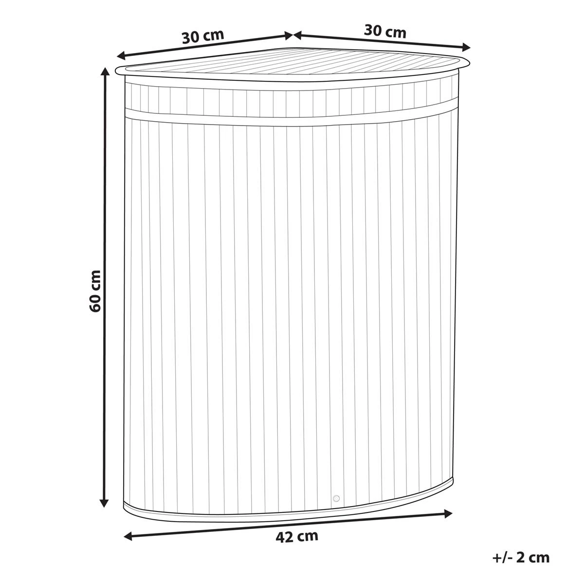 Beliani - BADULLA - Mand - Lichte Houtkleur - Bamboehout - Afbeelding 9
