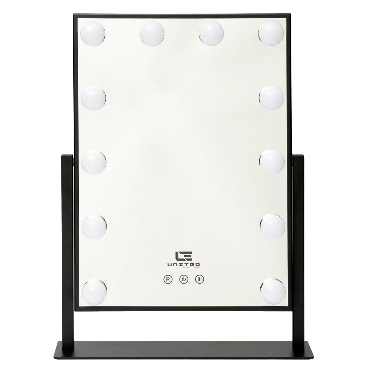 United Entertainment ® Hollywood Spiegel Met 12 LEDs - Zwart - Afbeelding 2