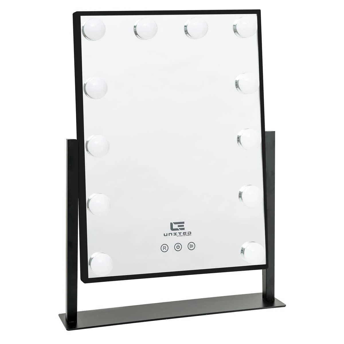 United Entertainment ® Hollywood Spiegel Met 12 LEDs - Zwart