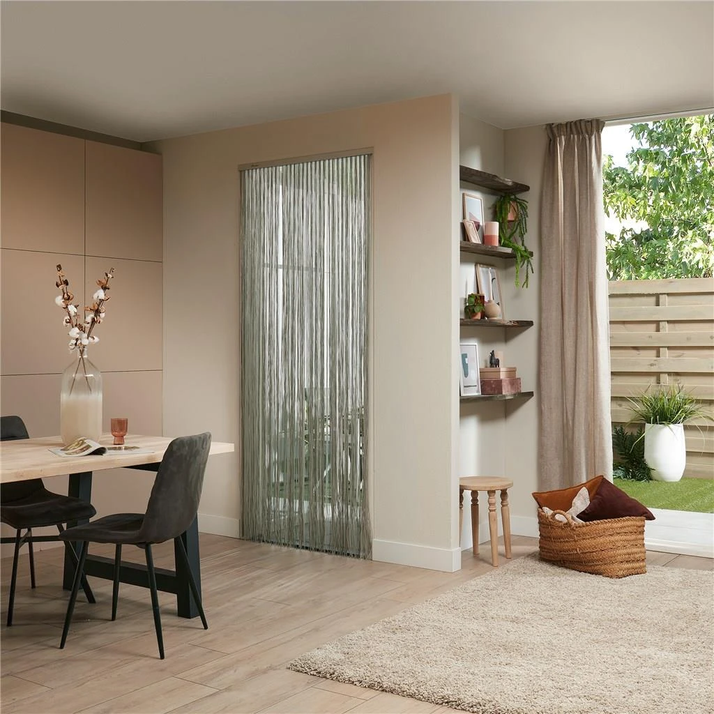 Livn Deurgordijn Lines Grijs 90x210cm - Afbeelding 2