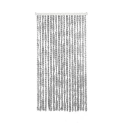 Livn Deurgordijn Chenille Grijs|donkergrijs 220x90cm