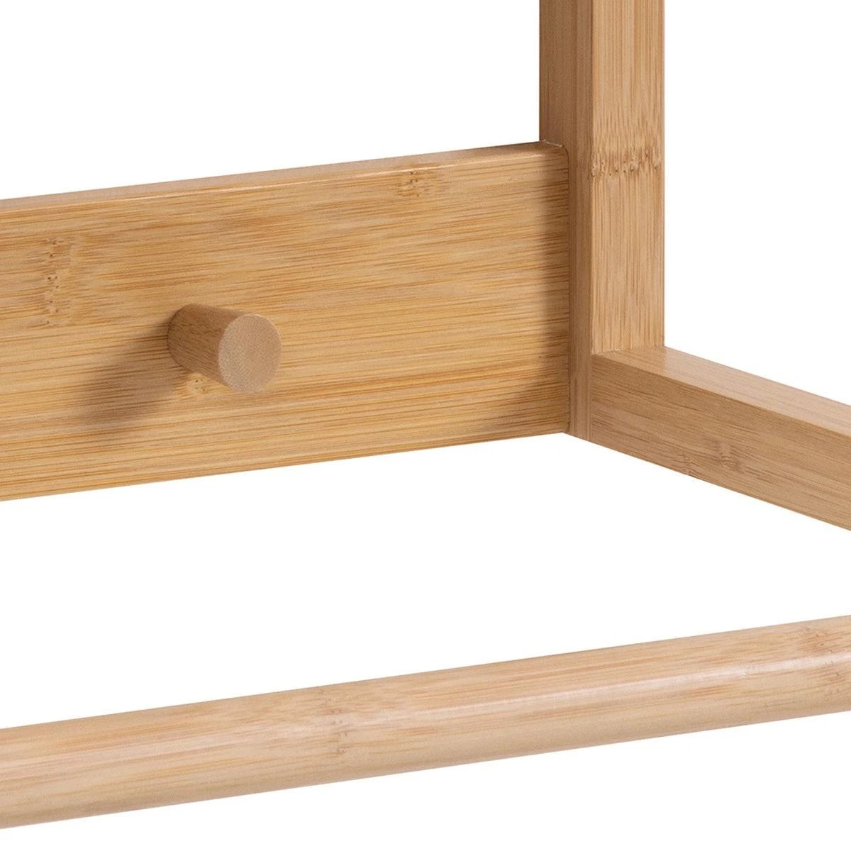 Lisomme Jort Bamboe Wandkapstok Naturel - 80 X 30 Cm - Afbeelding 3